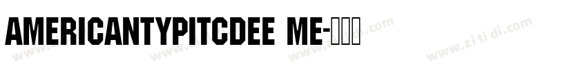 AmericanTypItcDEE Me字体转换